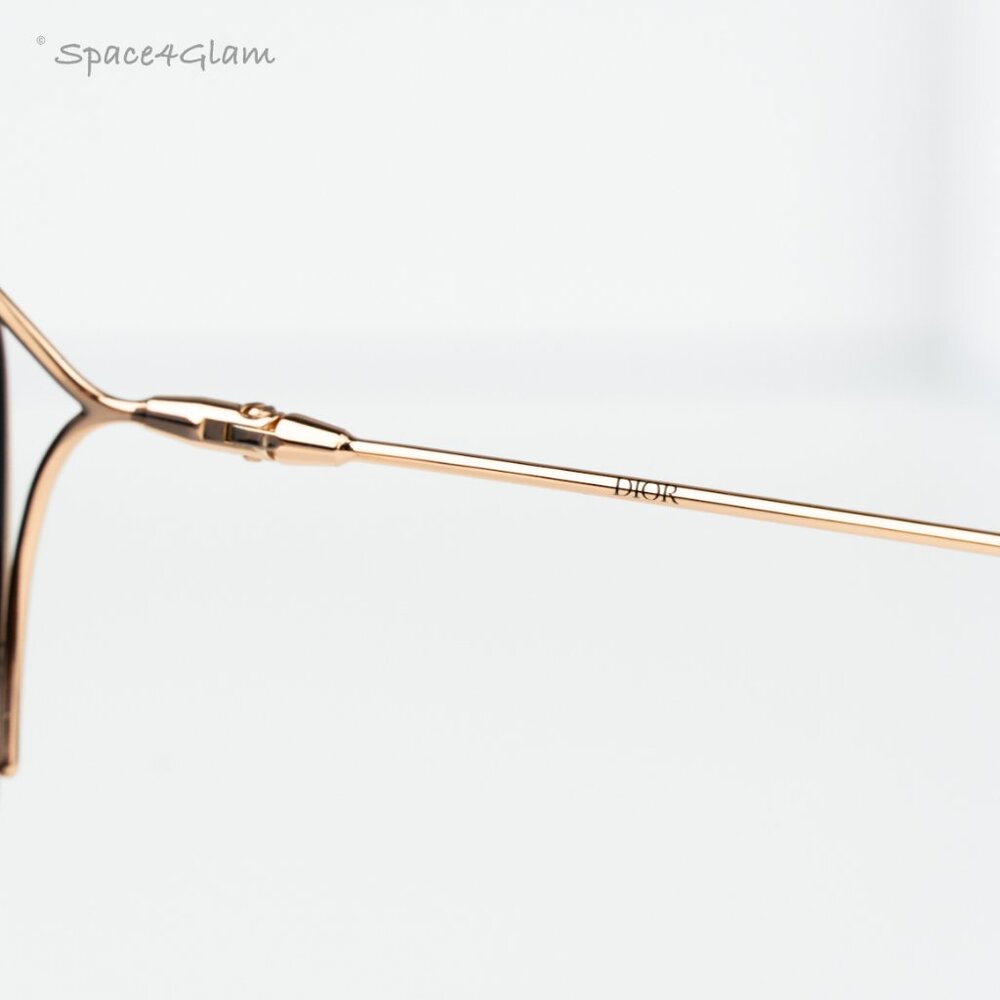 Dior Women Sunglasses Rose Gold Grad Blue Butterfly MISSDIOR B2U E0B2 BRAND NEW - Picture 8 of 10